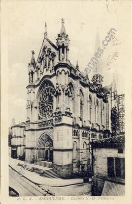 Carte postale ancienne Chapelle N.-D d'Obezines — Angoulême (Charente)