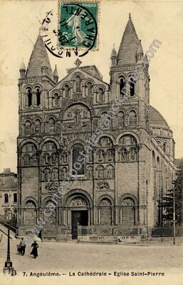 Carte postale ancienne La Cathédrale - Eglise Saint-Pierre — Angoulême (Charente)
