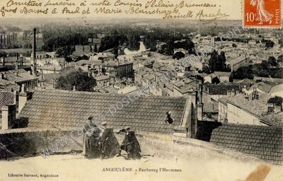 Carte postale ancienne Faubourg l'Houmeau — Angoulême (Charente)