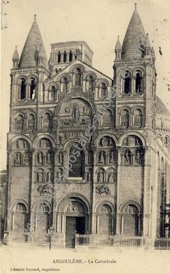 Carte postale ancienne La Cathédrale — Angoulême (Charente)