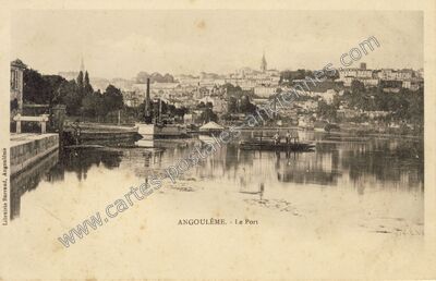 Carte postale ancienne Le Port — Angoulême (Charente)