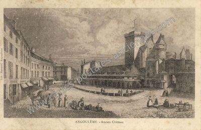 Carte postale ancienne Ancien Château — Angoulême (Charente)
