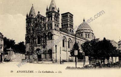 Carte postale ancienne La Cathédrale — Angoulême (Charente)