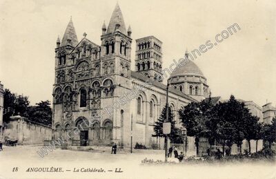 Carte postale ancienne La Cathédrale — Angoulême (Charente)
