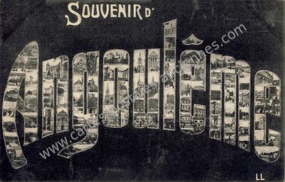 Carte postale ancienne Souvenir — Angoulême (Charente)