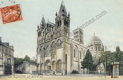 Carte postale ancienne La Cathédrale — Angoulême (Charente)