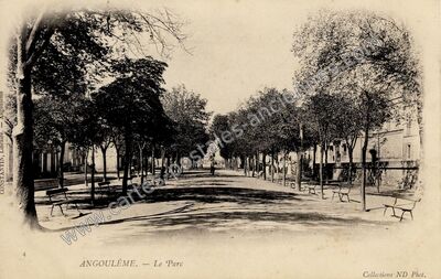 Carte postale ancienne Le Parc — Angoulême (Charente)