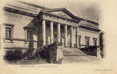 Carte postale ancienne Le Palais de Justice — Angoulême (Charente)