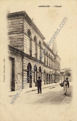 Carte postale ancienne L'Hôpital — Angoulême (Charente)