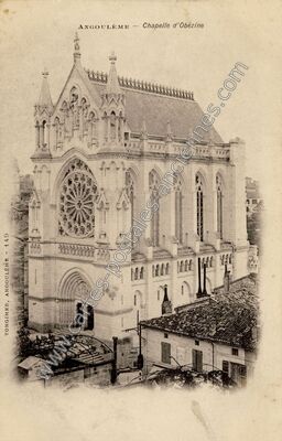 Carte postale ancienne Chapelle d'Obézine — Angoulême (Charente)