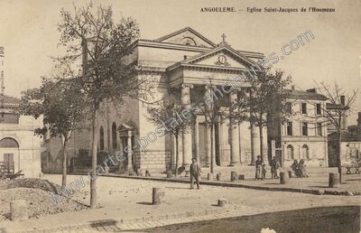 Carte postale ancienne Eglise Saint-Jacques de l'Houmeau — Angoulême (Charente)