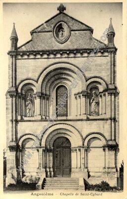 Carte postale ancienne Chapelle de Saint-Cybard — Angoulême (Charente)