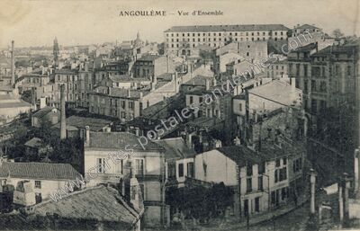 Carte postale ancienne Vue d'Ensemble — Angoulême (Charente)