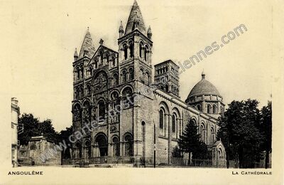 Carte postale ancienne La Cathédrale — Angoulême (Charente)