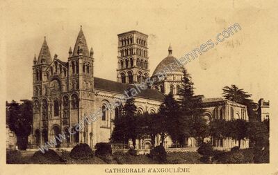 Carte postale ancienne Cathédrale — Angoulême (Charente)