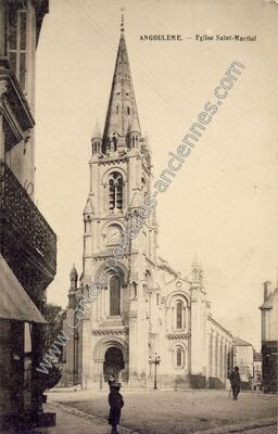 Carte postale ancienne Eglise Saint-Martial — Angoulême (Charente)