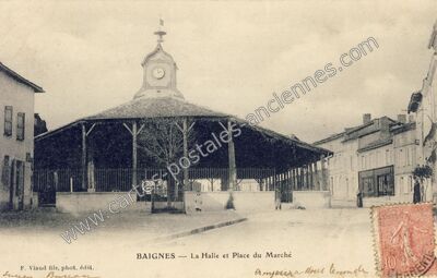 Carte postale ancienne Baignes — Baignes-Sainte-Radegonde (Charente)