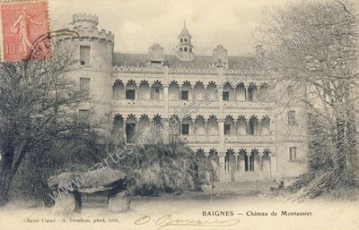 Carte postale ancienne Baignes — Baignes-Sainte-Radegonde (Charente)