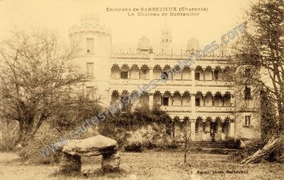 Carte postale ancienne Chateau de Montauzier — Barbezieux-Saint-Hilaire (Charente)