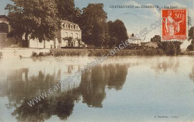 Carte postale ancienne Les Quais — Châteauneuf-sur-Charente (Charente)