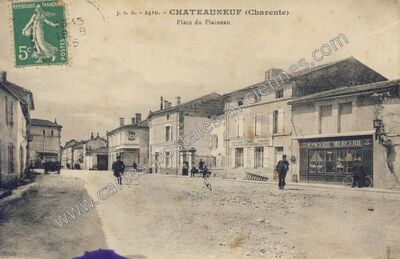 Carte postale ancienne Chateauneuf — Châteauneuf-sur-Charente (Charente)