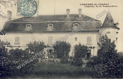 Carte postale ancienne Chateau de Fontauliere — Cherves-Richemont (Charente)