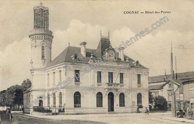 Carte postale ancienne Hôtel des Postes — Cognac (Charente)
