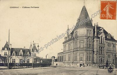 Carte postale ancienne Château Pellisson — Cognac (Charente)