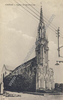 Carte postale ancienne Eglise du Sacre-Cœur — Cognac (Charente)
