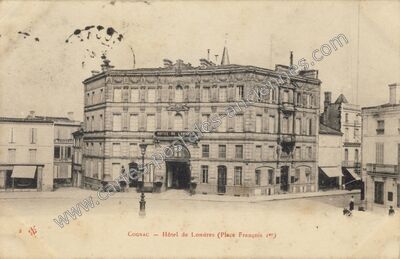 Carte postale ancienne Hôtel de Londres (Place François 1er) — Cognac (Charente)