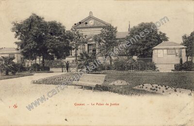 Carte postale ancienne Le Palais de Justice — Cognac (Charente)