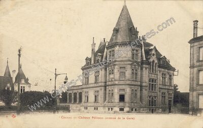 Carte postale ancienne Château Pélisson (avenue de la Gare) — Cognac (Charente)