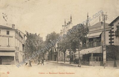 Carte postale ancienne Boulevard Denfert-Rochereau — Cognac (Charente)
