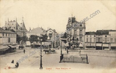 Carte postale ancienne Place François 1er — Cognac (Charente)