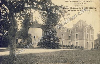 Carte postale ancienne Chateau de Gregueuil — Condac (Charente)