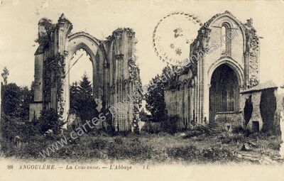 Carte postale ancienne L'Abbaye — La Couronne (Charente)