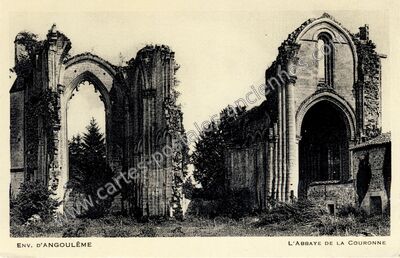 Carte postale ancienne L'Abbaye de la Couronne — La Couronne (Charente)