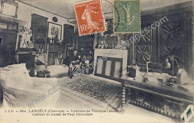 Carte postale ancienne Langely — Gurat (Charente)