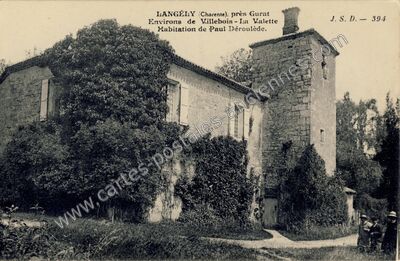 Carte postale ancienne Langely — Gurat (Charente)