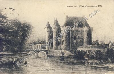 Carte postale ancienne Château de JARNAC — Jarnac (Charente)