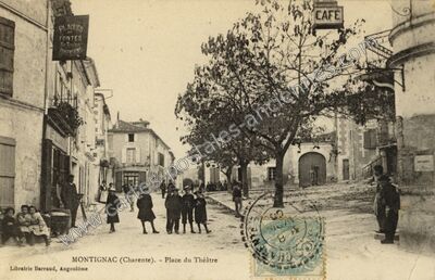 Carte postale ancienne Montignac — Montignac-Charente (Charente)