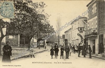 Carte postale ancienne montignac — Montignac-Charente (Charente)