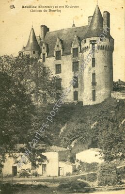 Carte postale ancienne Château de Neuvicq — Rouillac (Charente)