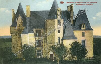 Carte postale ancienne Château de Neuvicq — Rouillac (Charente)