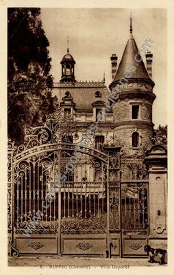 Carte postale ancienne Villa Duportat — Ruffec (Charente)
