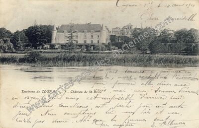 Carte postale ancienne Chateau de St Brice — Saint-Brice (Charente)