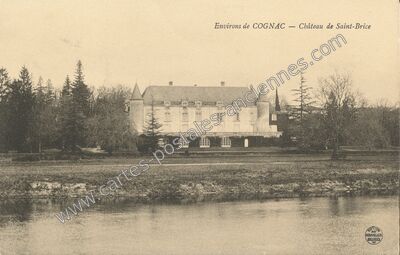 Carte postale ancienne Chateau de St Brice — Saint-Brice (Charente)