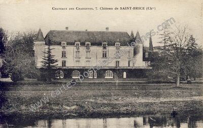 Carte postale ancienne Château de Saint-Brice — Saint-Brice (Charente)