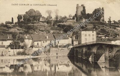 Carte postale ancienne St Germain de Confolens — Saint-Germain-de-Confolens (Charente)
