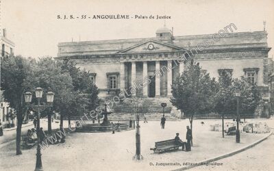 Carte postale ancienne Palais de Justice — Angoulême (Charente)